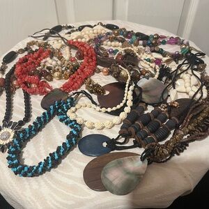 Jewelry Lot ALL Good Wear Resell Mixed Necklaces Modern 13 Pc NO Junk